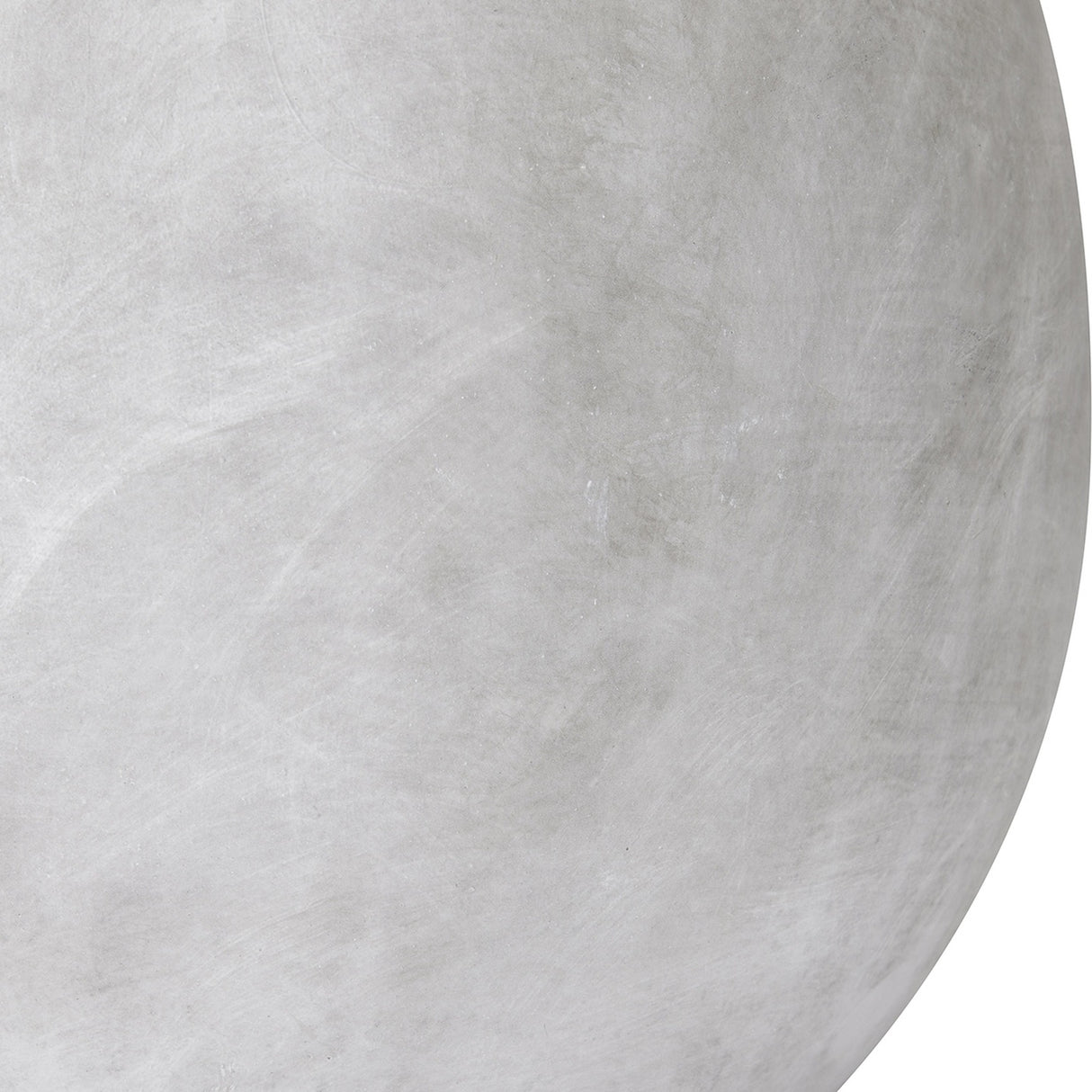 Close-up of the Hill Interiors Small Globe Ceramic Vase in beige, showing the smooth matte finish and rounded spherical body against a plain background.