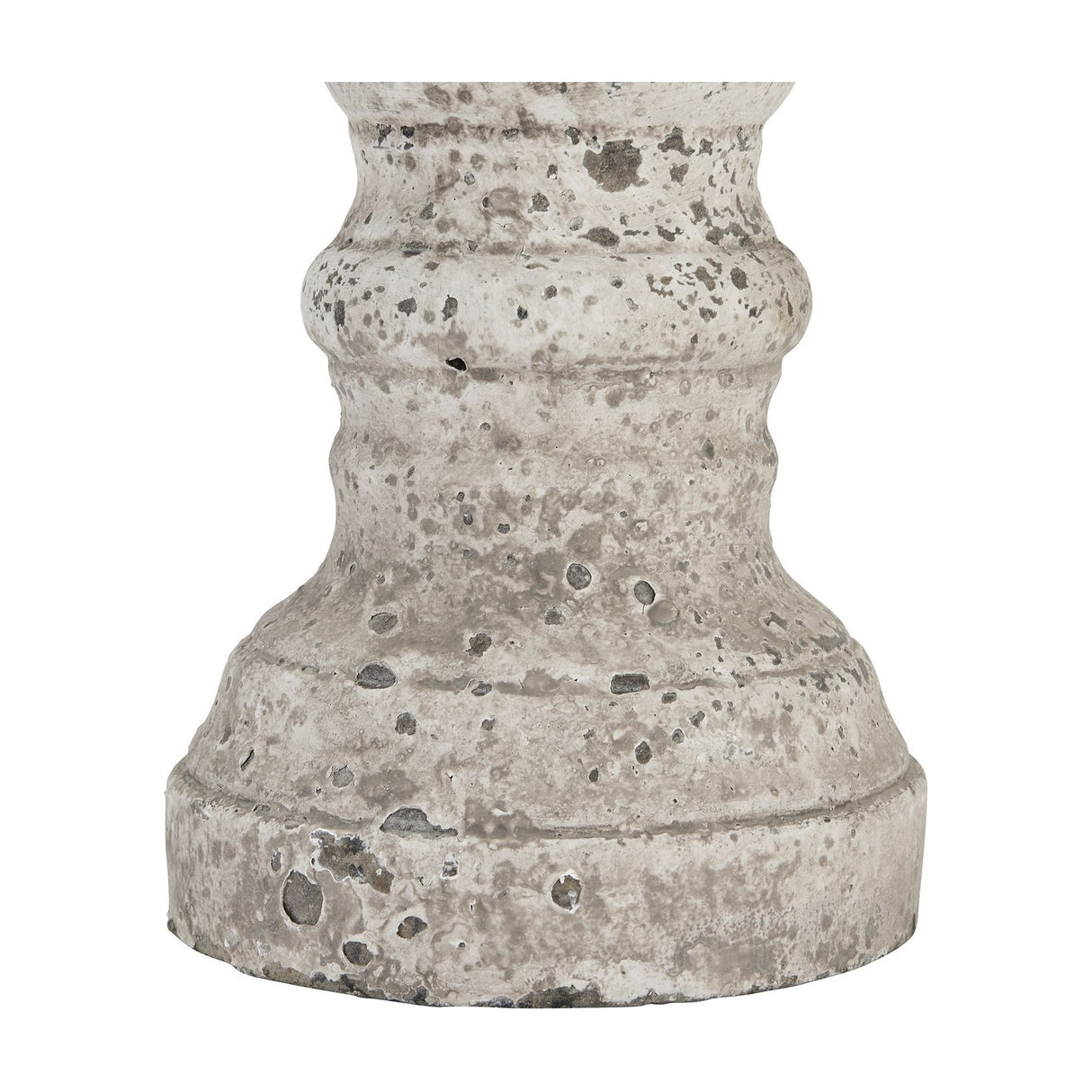 Stone Ceramic Column Candle Holder – Beige