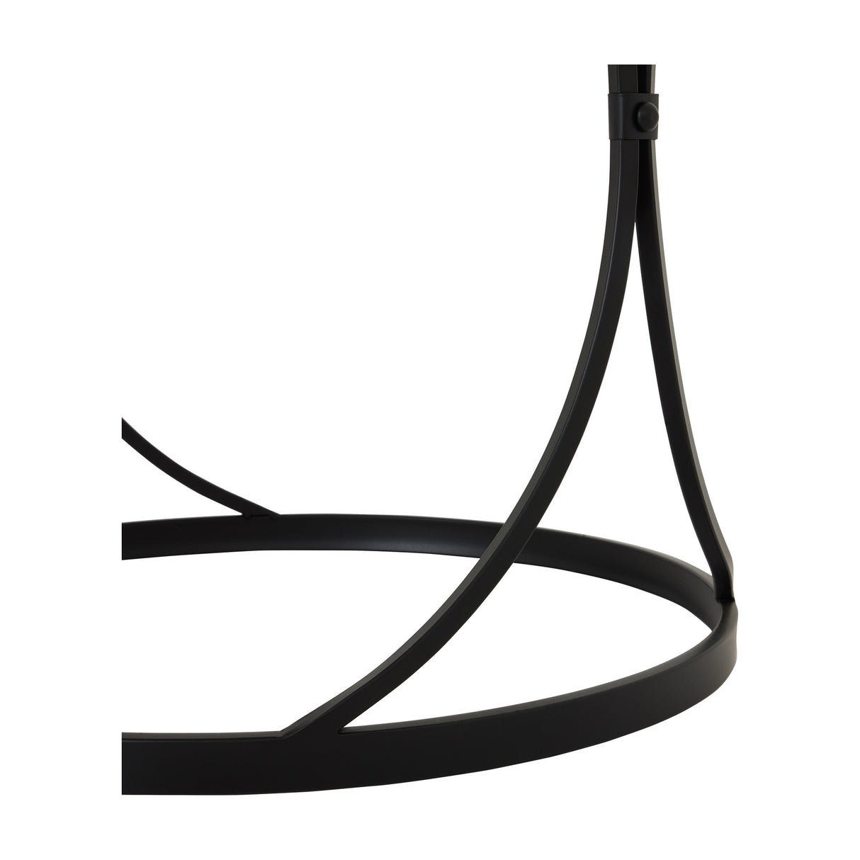 Set of Two Black Mirrored Side Tables – Black