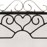 Chrome Topped Three Fold Fire Screen – Silver