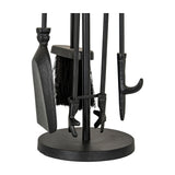 Crook-Top Fireside Companion Set – Black
