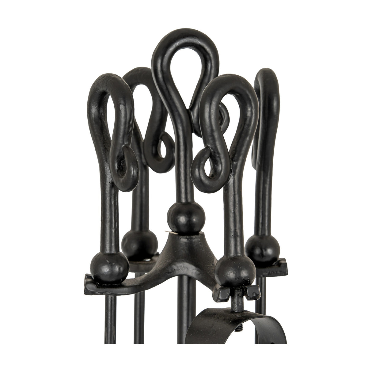 Crook-Top Fireside Companion Set – Black