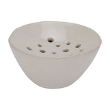 Ceramic Flower Frog Vase – White