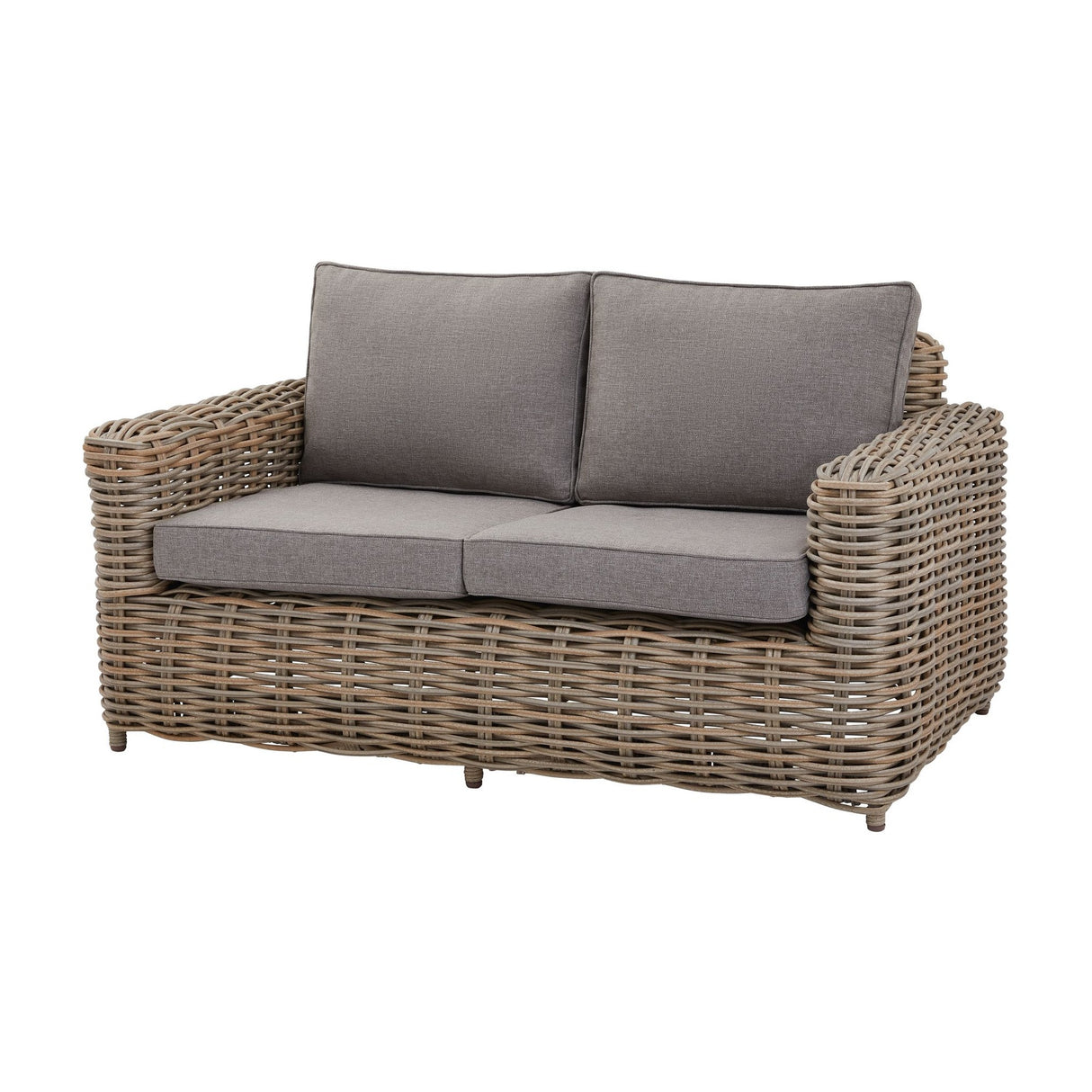 Outdoor Four Seater Metal Garden Set – Beige