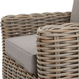 Outdoor Four Seater Metal Garden Set – Beige
