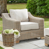 Metal Outdoor Armchair – Beige
