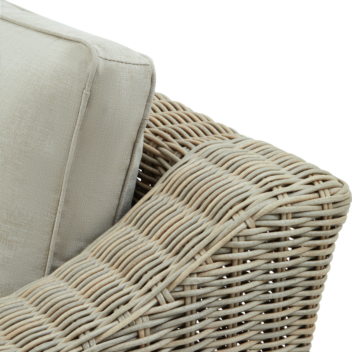 Metal Outdoor Armchair – Beige