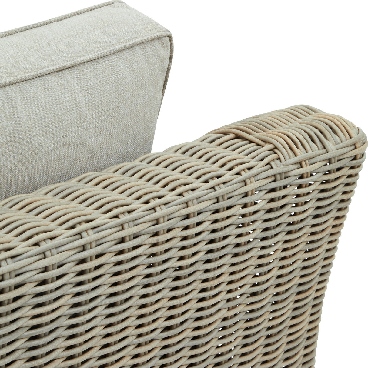 Metal Outdoor Armchair – Beige