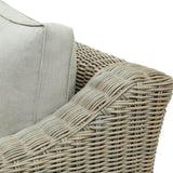 Rattan Two-Seater Garden Sofa – Beige