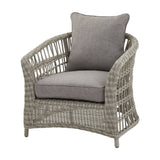 Metal Outdoor Accent Chairs Set – Beige