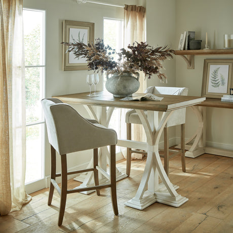 Wooden Bar Stool – Grey