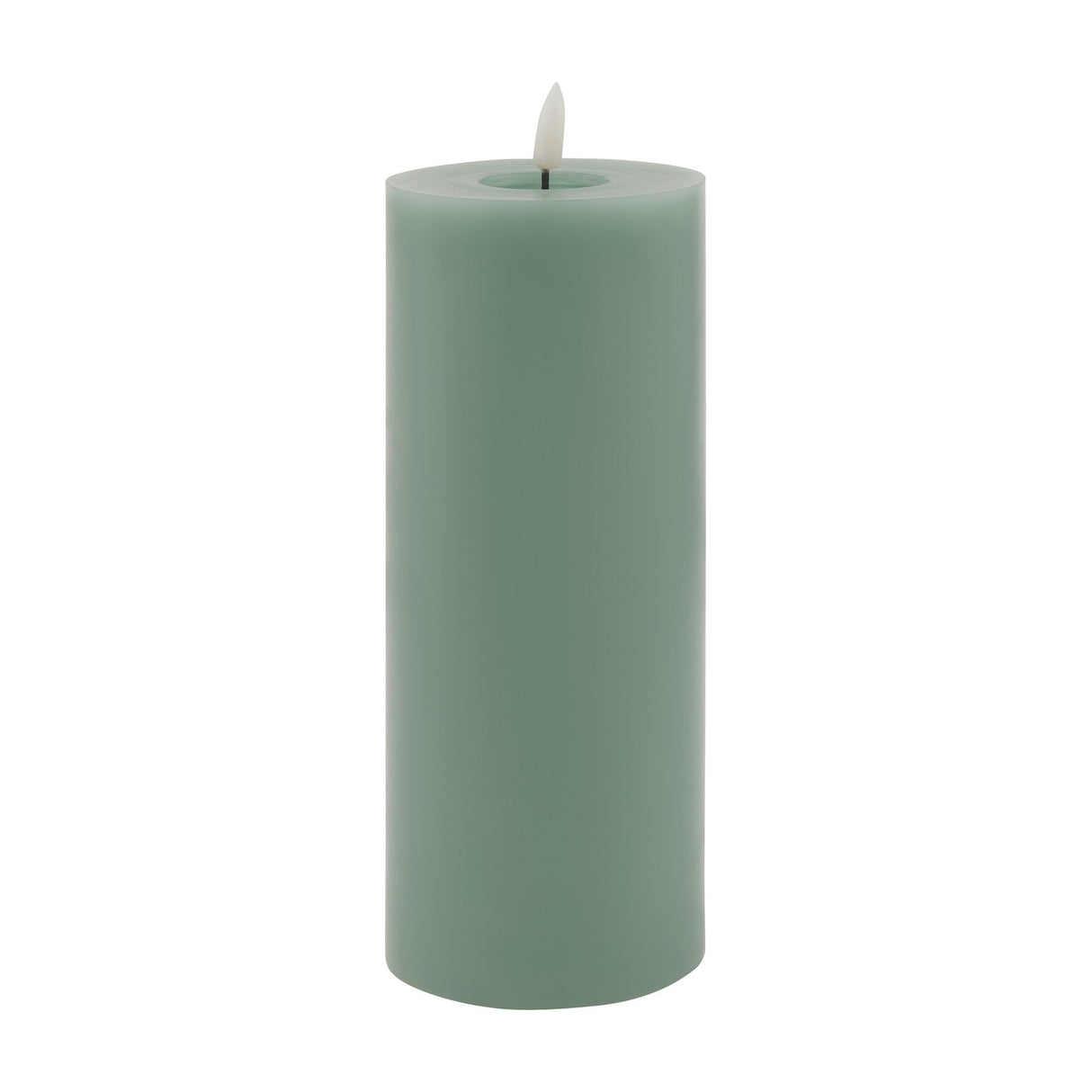 Melt Effect LED Wax Pillar Candle – Green