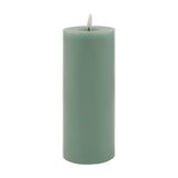 Melt Effect LED Wax Pillar Candle – Green