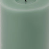 Melt Effect LED Wax Pillar Candle – Green