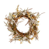 Faux Plant Wreath – Cream