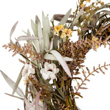 Faux Plant Wreath – Cream