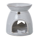 White Ceramic Star Cut-Out Tealight and Wax Melt Holder – White
