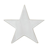 Hill Interiors large ceramic standing star decoration in white with a smooth matte finish, shown upright against a plain white background.