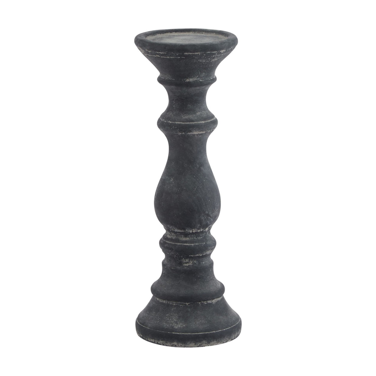 Grey Column Candle Holder – Grey