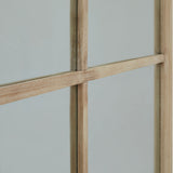 Washed Wood XL Window Mirror – Brown