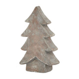 Hill Interiors Ceramic Medium Christmas Tree in brown with a tiered fir silhouette and matt earthy finish, shown against a plain white background.