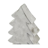 Hill Interiors medium stone-effect ceramic Christmas tree in beige, showing tapered tiers and lightly textured matt finish on a white background.