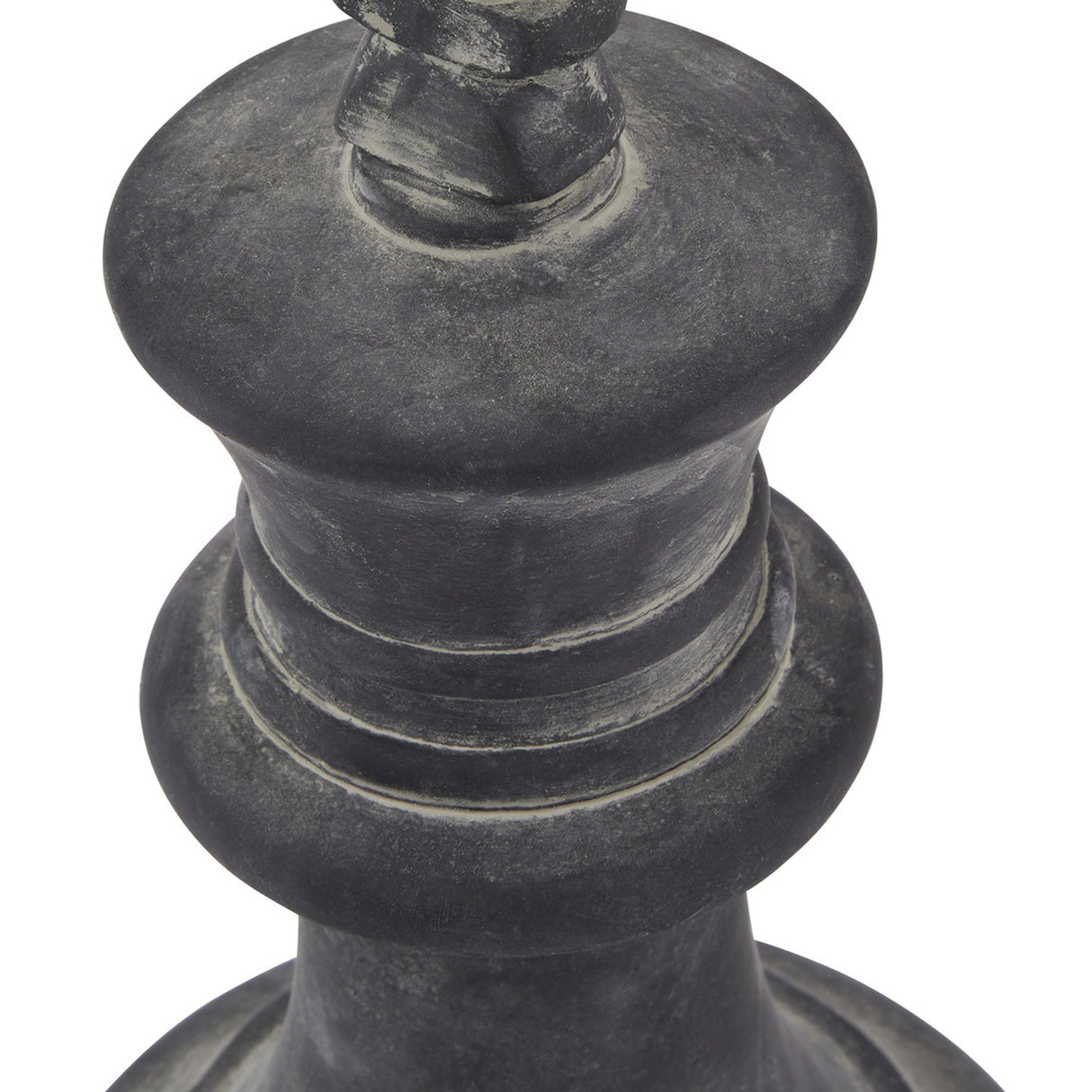Grey King Chess Piece Ceramic Ornament – Grey