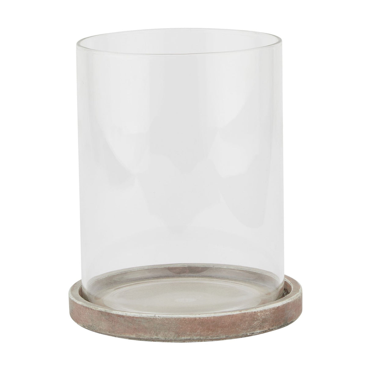 Large Brown Ceramic Hurricane Lantern – Brown