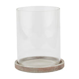 Large Brown Ceramic Hurricane Lantern – Brown