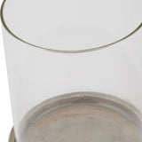 Large Brown Ceramic Hurricane Lantern – Brown