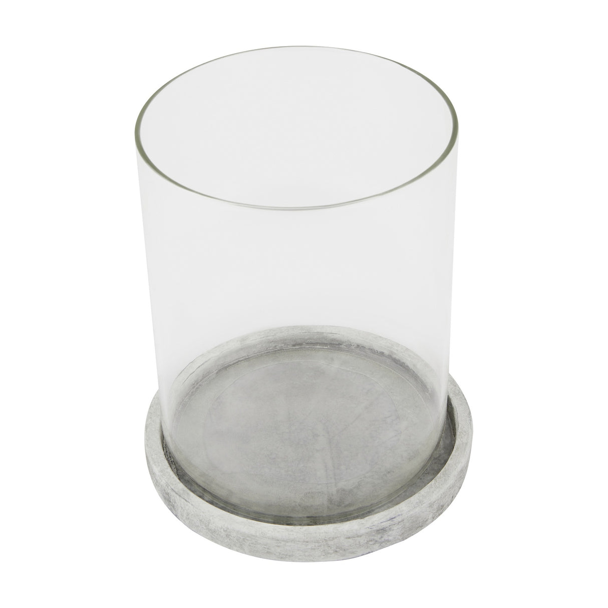 Stone Large Hurricane Lantern – Beige