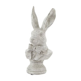 Stone Effect Tuxedo Hare Sculpture – Beige