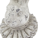 Stone Effect Ruffle Hare Ornament – Beige