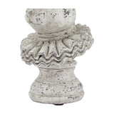 Stone Effect Ruffle Hare Ornament – Beige
