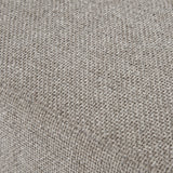 Close-up of the Hill Interiors Upholstered Ottoman Foot Stool in beige, showing the woven fabric texture and gently padded, rounded surface.