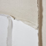 Close-up of the Hill Interiors Beta Framed Canvas Painting showing the stretched cream canvas edge and solid wood frame corner detail.