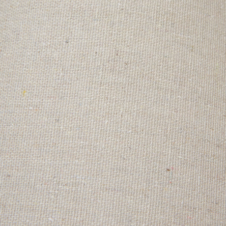 Close-up of the natural linen shade weave on the Hill Interiors Column Table Lamp, showing its softly textured neutral fabric.
