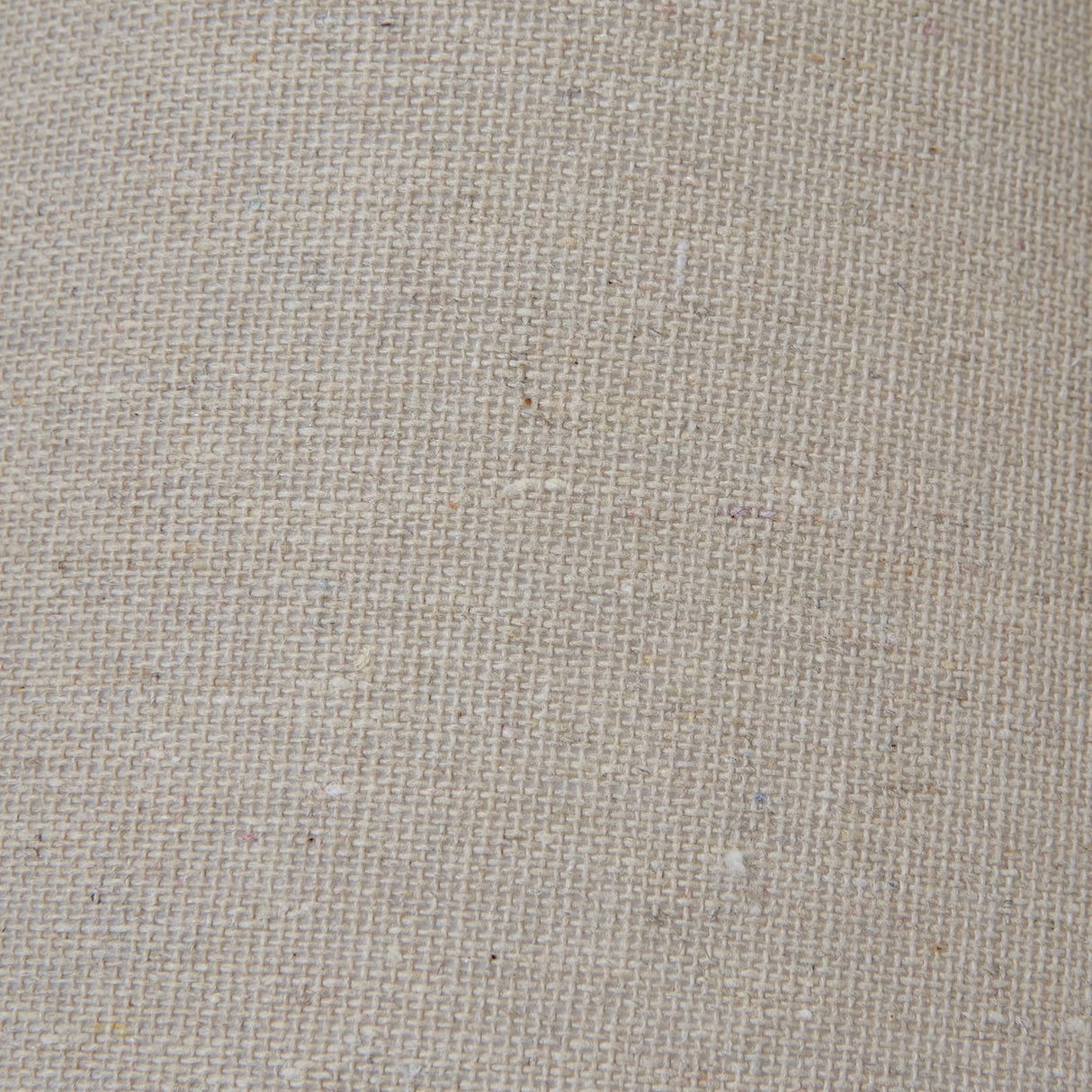Close-up of the natural linen shade on the Hill Interiors Column Table Lamp, showing its woven texture in a soft neutral tone.
