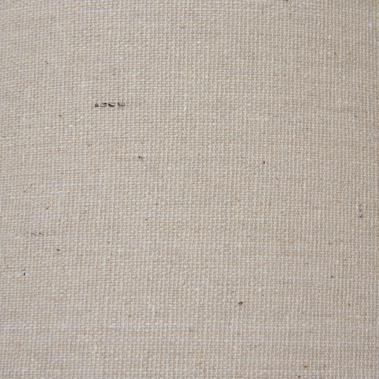 Close-up of the natural linen shade on the Hill Interiors Column Table Lamp, showing the woven texture of the neutral fabric.