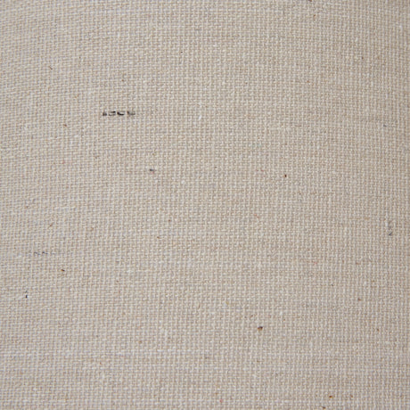 Close-up of the natural linen shade on the Hill Interiors Column Table Lamp, showing the woven texture of the neutral fabric.