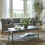 Wooden One-Drawer Side Table – Grey