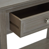 Wooden Four-Drawer Console Table – Grey