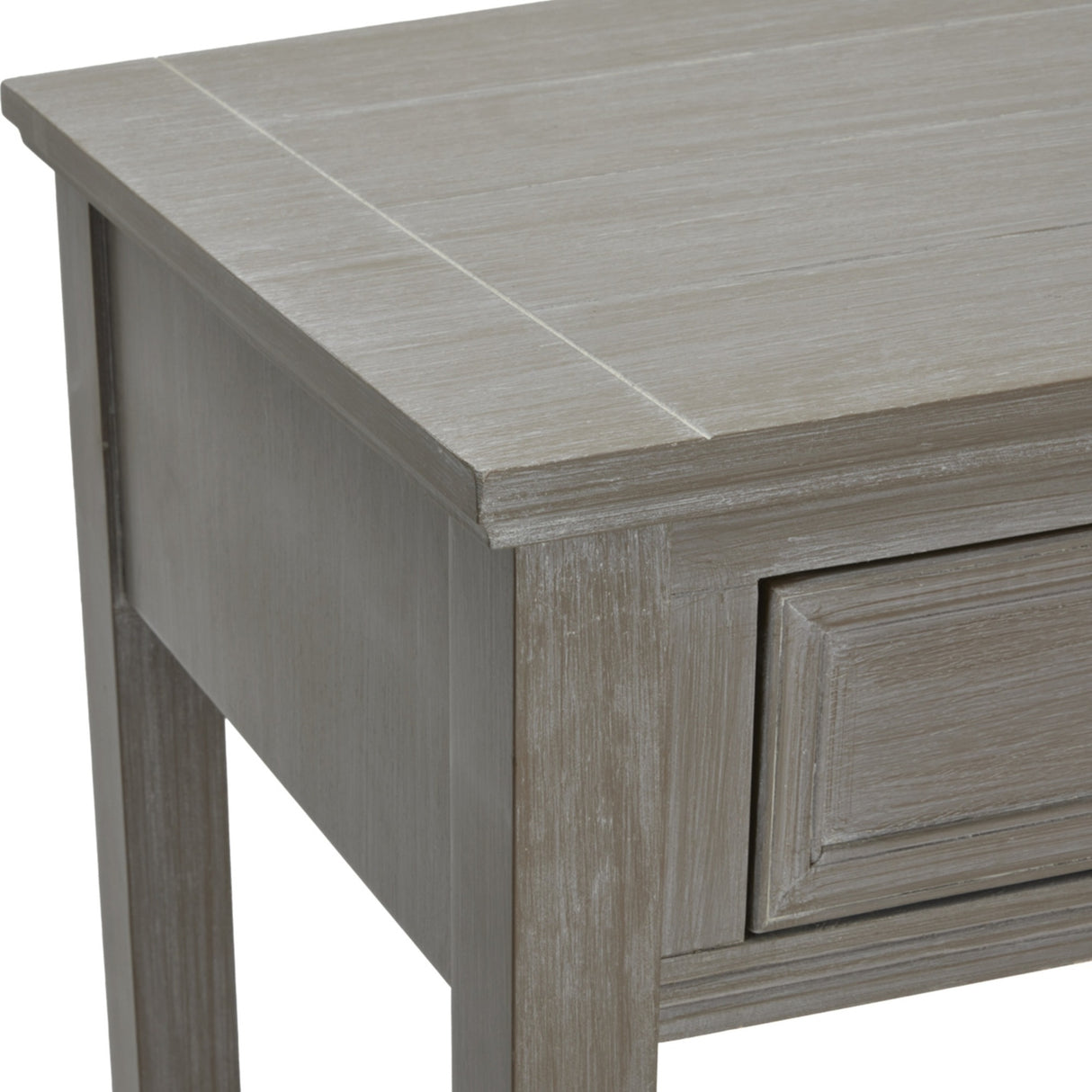 Wooden Four-Drawer Console Table – Grey
