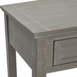 Wooden Four-Drawer Console Table – Grey