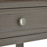 Wooden Four-Drawer Console Table – Grey