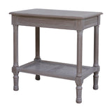 Rattan Side Table – Grey