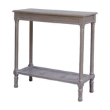 Rattan Console Table – Grey