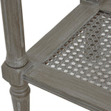 Rattan Console Table – Grey