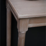 Large Rattan Console Table – Grey