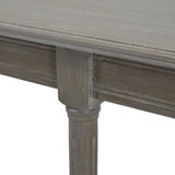 Large Rattan Console Table – Grey